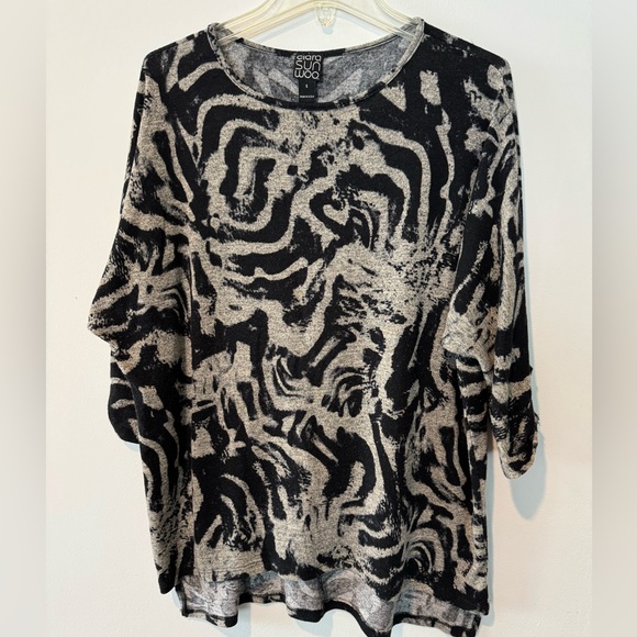 Clara Sunwoo Women’s Top -black and cream - Size L - Picture 2 of 7
